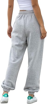 Women's Gray Casual Drawstring Sweatpants
