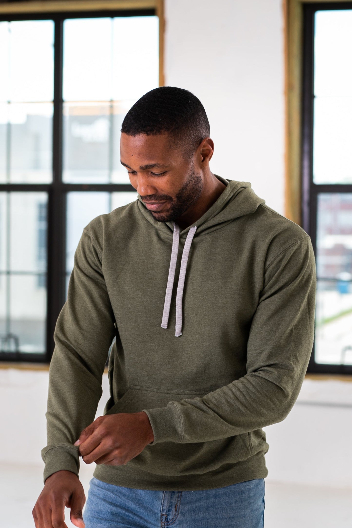 Unisex Heathered Fleece Hood