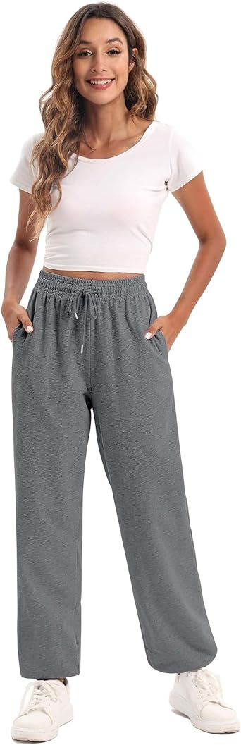 Women's Dark Gray Casual Drawstring Sweatpants