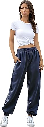Women's Cyan Casual Drawstring Sweatpants