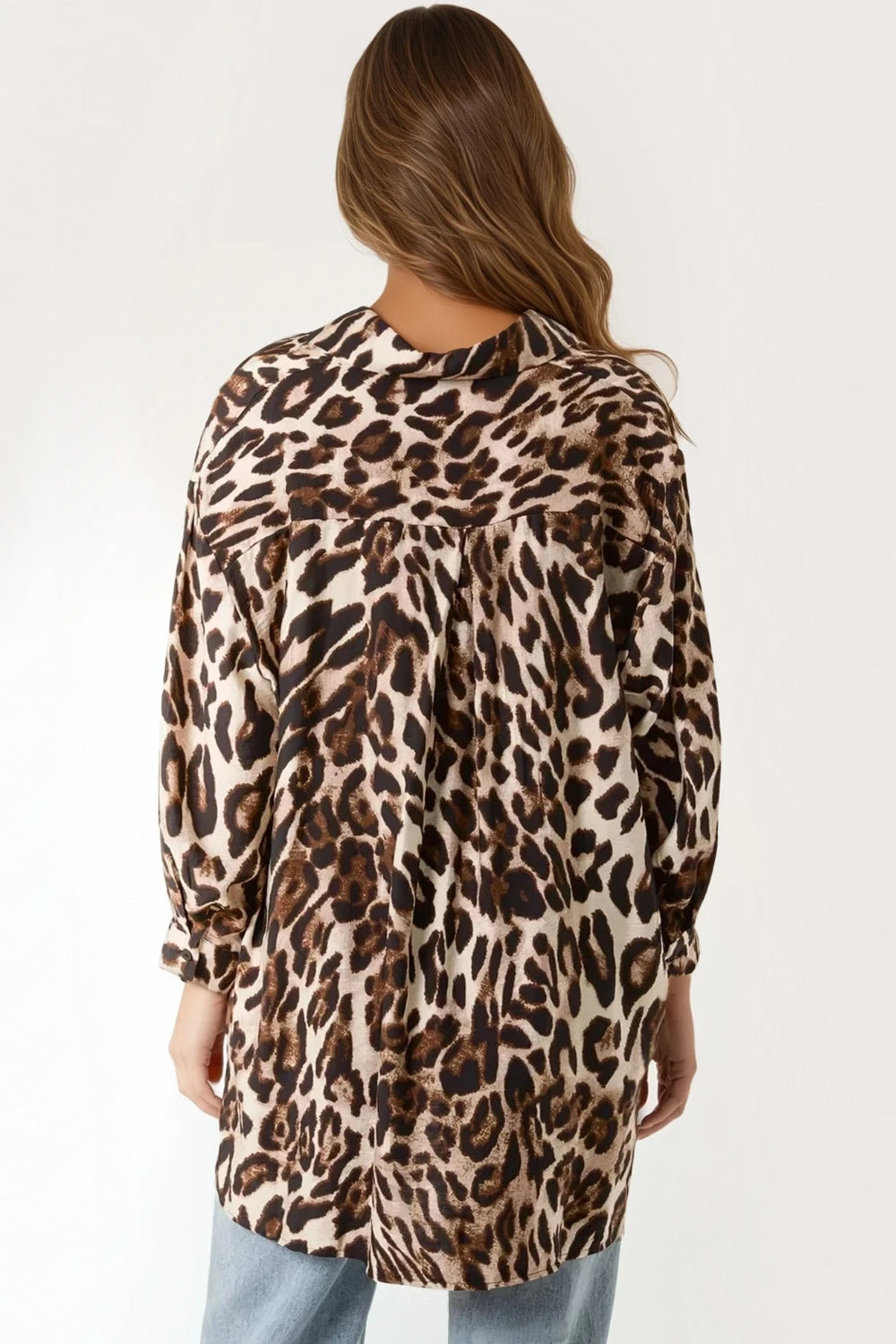 Leopard Print Oversized Shirt