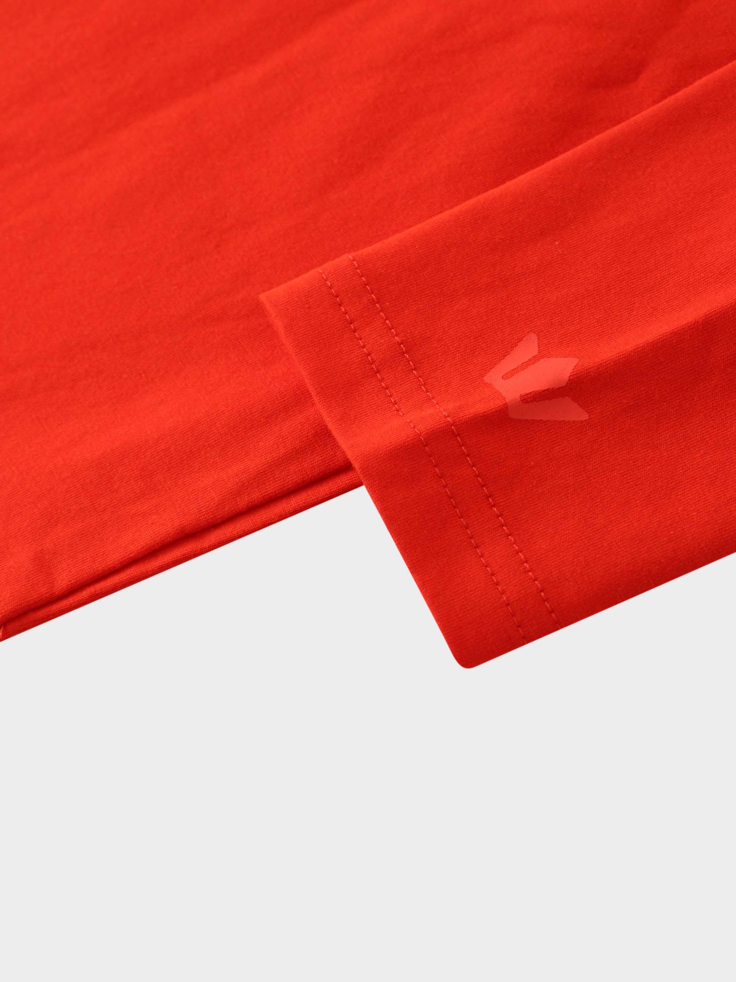 Oversized Rounded Hem T-Shirt-Orange