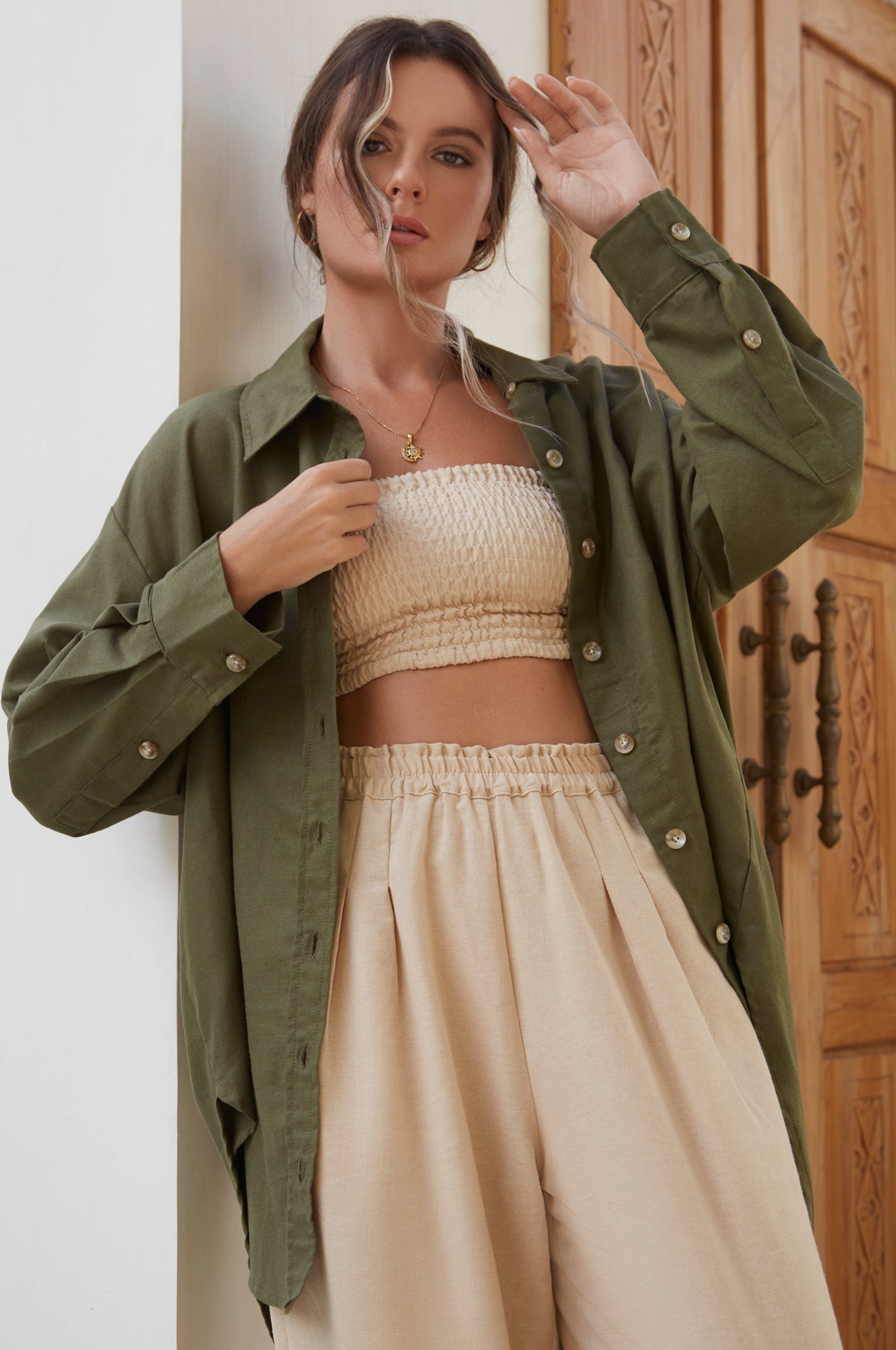 Romania Oversized Linen Shirt