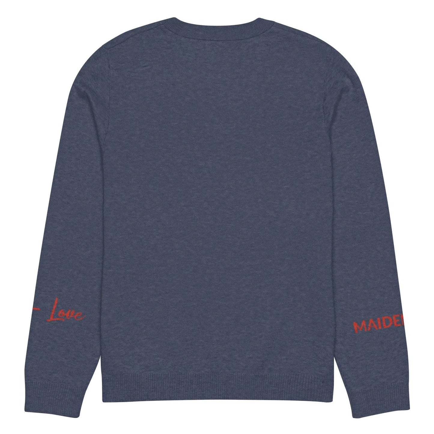 Heart - Knitted crew neck sweater NAVY