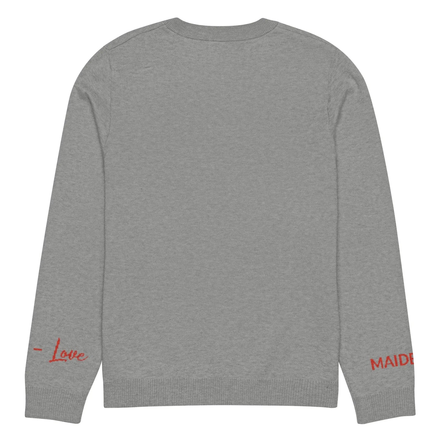 Heart - Knitted crew neck sweater GREY | crew neck knitted sweater